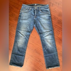 Sevens Jeans Slimmy 31 Waist - 7 For All Mankind [Distressed from factory]